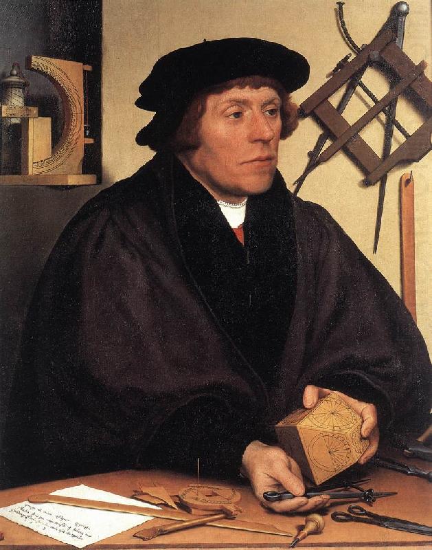 Portrait of Nikolaus Kratzer gw, HOLBEIN, Hans the Younger